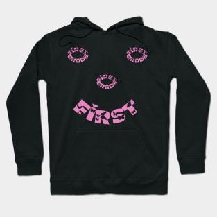 First Grade Smiley Face butterfly font Hoodie